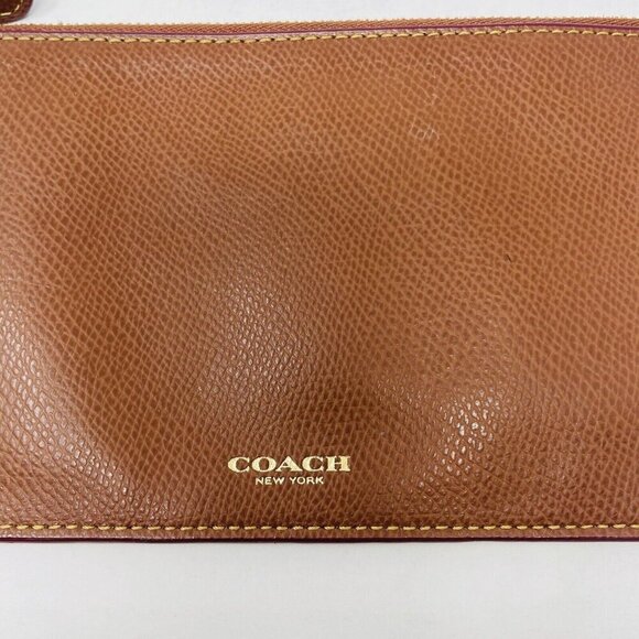 Coach F52657 Signature Crossbody Logo Purse with Removable Pouch in Brown $225 - Picture 11 of 13